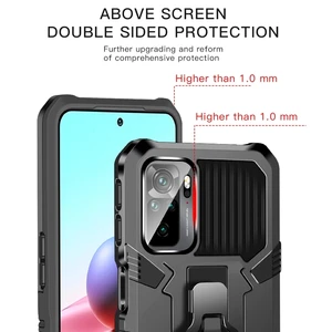 Image 3 - Armor Shockproof Coque for Redmi Note10 Pro 케이스 하이브리드 견고한 자기 스탠드 클립 뒷면 커버 Redmy Note 10 Pro Not 10S 케이스