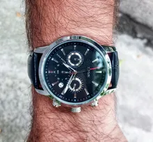 LIGE-Reloj ejecutivo de lujo para hombres, cronógrafo de cuarzo, con correa de cuero e indicador de fecha, estilo casual, a la moda, marca superior, con caja