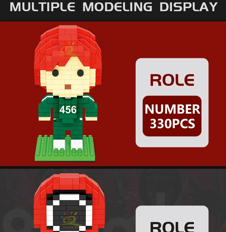 HUIQIBAO jeu de construction de calmar de la ville pour enfants jouet