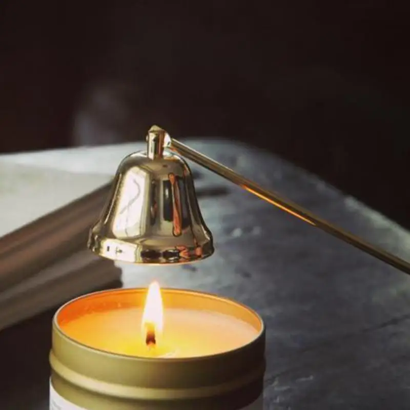 Домашняя Бездымная Свеча из нержавеющей стали, фитиль, колокольчик, свеча, подавитель, домашний ручной набор инструментов, аксессуары для свечей