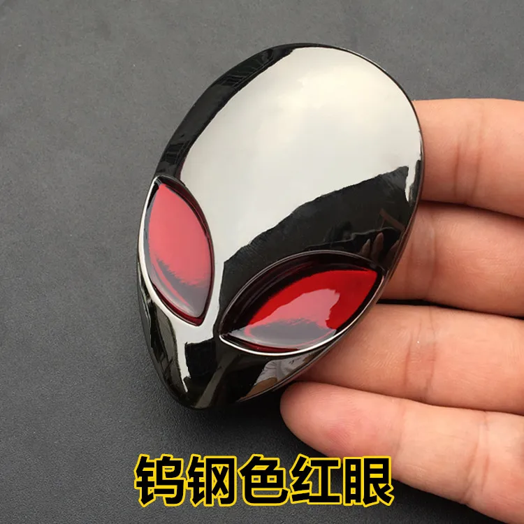 【Mary DAI Store】Metal 3D Alienware Alien Head Auto Logo Sticker Vinyl Car Decals Graphic Quality Car Styling auto Accessories.