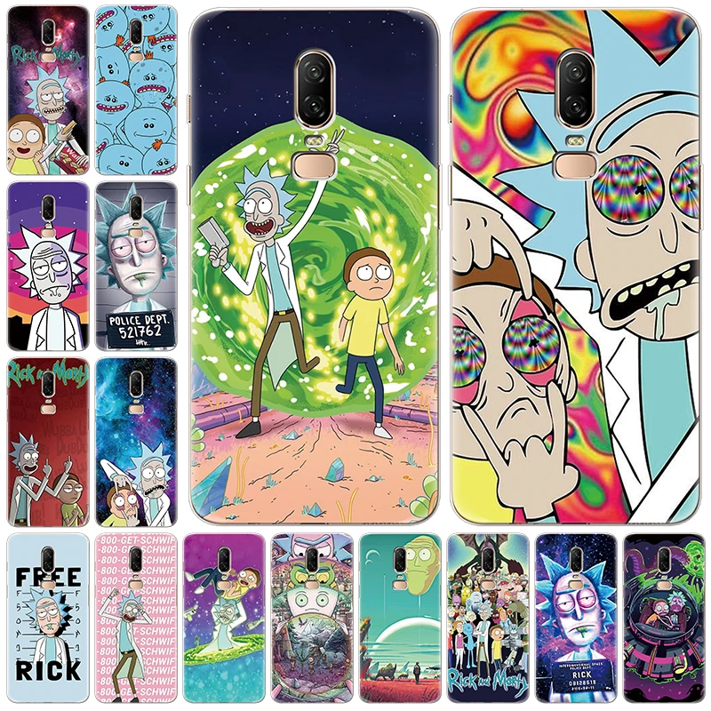 

For One Plus 5 5T 3 6 6T Soft TPU Rick And Morty Funny Cartoon Comic Phone Case For Oneplus 7 Pro 7Pro Rubber For OnePlus 6 1+6T
