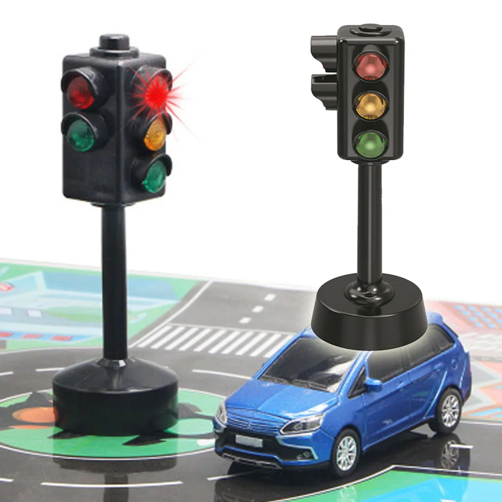 Miniature Plastic Traffic Signal Light Toys Traffic Safety Props for Kids Toys AliExpress