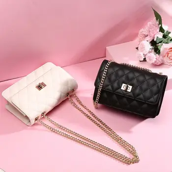 

2020 New Leather Handbags Fashion Chain Bag Personality Shoulder Bag Handbag