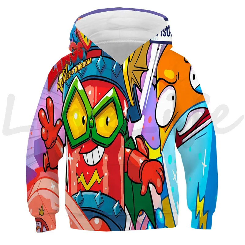 Super Zings Hoodie Kids Cute 3D Cartoon Sweatshirt Boy Girl Superzings Pullover New Children Harajuku Autumn Winter Tops 9
