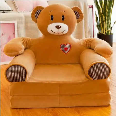 Детский диван, только чехол, без наполнения, с мультяшной короной, детское кресло, аккуратный, слоеный, кожа, для малышей, Детские обложки, для дивана, складной - Цвет: 10