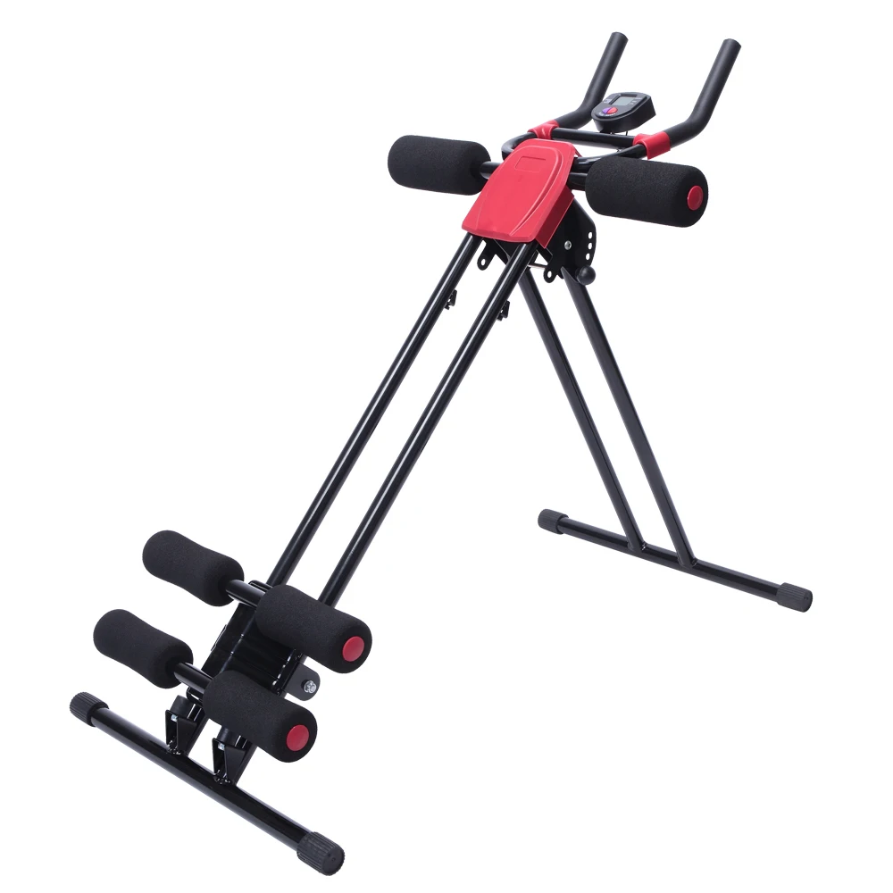 

Straight Linear Type Powerful Private Fitness Club Abdomen Exerciser Black Office Home Vertical Abdominal Machine