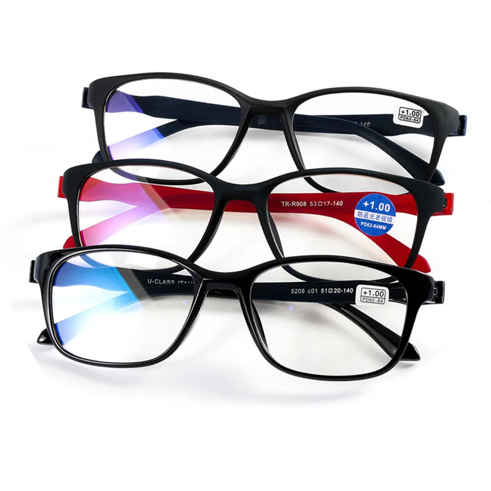 

Unisex +1.0~+4.0 Diopter Vision Care Magnifying Eyewear Reading Glasses Lightweight Transparent Rimless Elders Reading Glasses