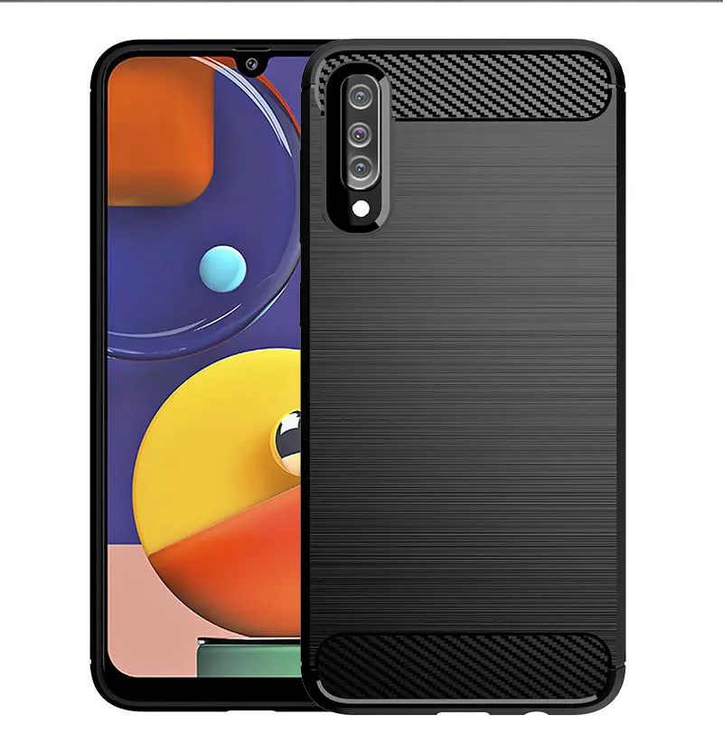 Для samsung Galaxy A10S A20S A30S A50S Противоударная задняя крышка из волокна Мягкий чехол для samsung Galaxy A50S Coque