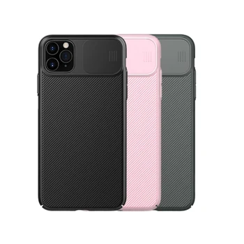 

For iPhone 11 Pro Max Camera Protection Slide Case Ultra Thin Back Cover Pure color anti-fall simple fashion shell