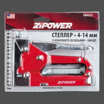 

Степлер строительный, скобы 4-14 мм