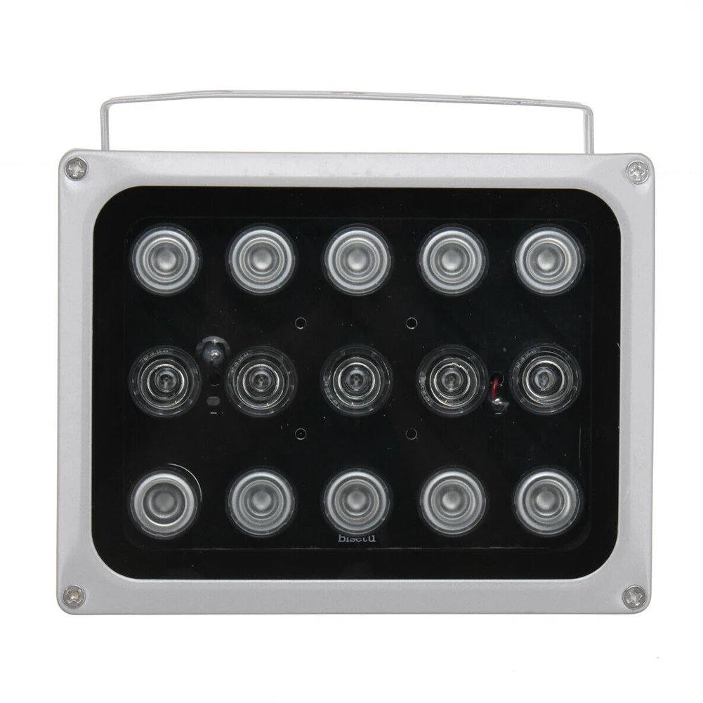

For CCTV Camera Street DC 12V 15 LEDs Security Surveillance Infrared Night Vision Parking Lot Aluminum Fill Light