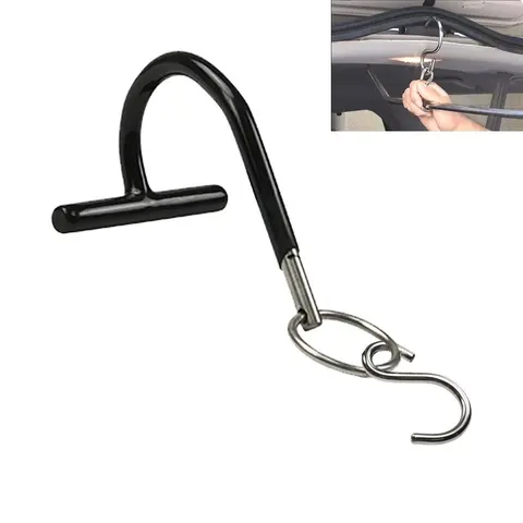 Dent Removal Tools Hail Rod Hanger W/S-Hook T-Lever Holder Tool Paintless Dent Repair Tools Leverage Tool