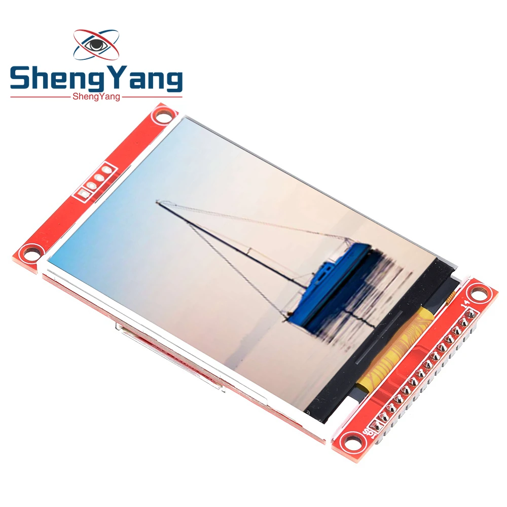 2 8 &quot240x320 SPI TFT LCD модуль последовательного порта с PCB адаптером Micro SD ILI9341 5V/3 3 V