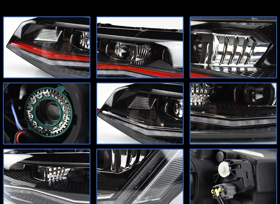 Фары для автомобиля VW POLO- DRL дневные ходовые огни головная лампа светодиодный Биксеноновая лампа Противотуманные фары тюнинг автомобильные аксессуары
