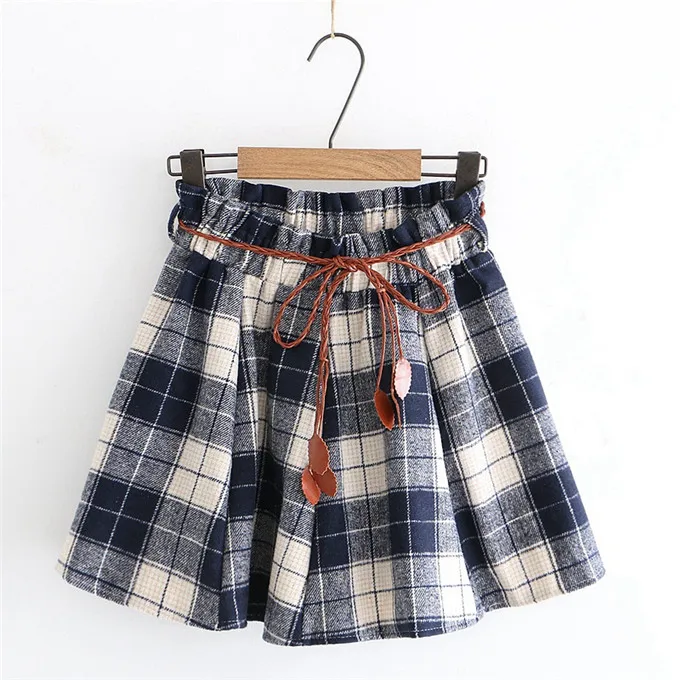 New Women Pleat Skirt Harajuku Preppy Style Plaid Skirts Mini Cute Japanese School Uniforms Ladies Jupe Kawaii Skirt Saia Faldas