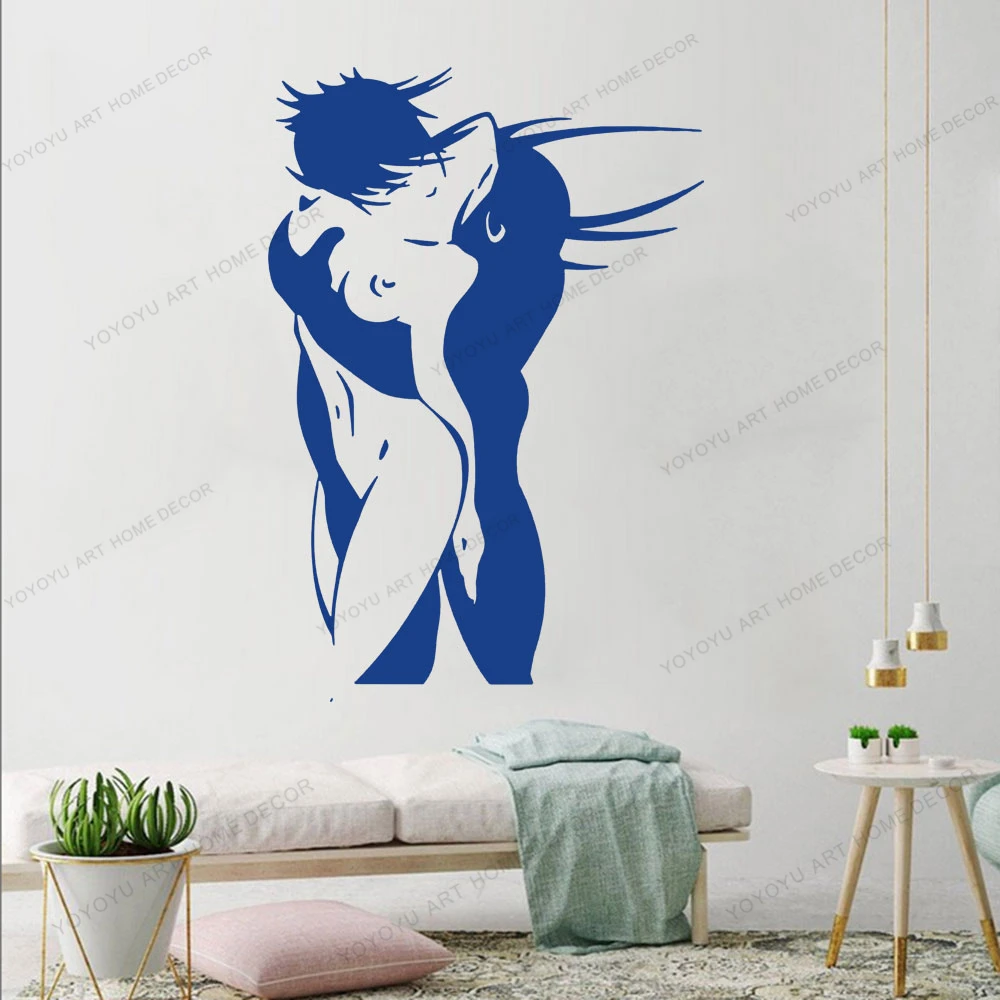 Naked Sexy Girl Women Wall Decal Love Lovers Bedroom Sexy Girl Kiss Kissing  Best Sellers Vinyl Decals CX1265 _ - AliExpress Mobile