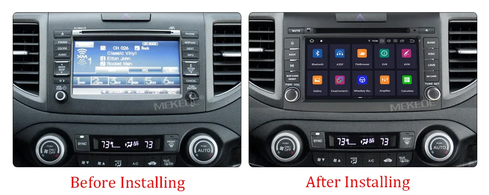 Excellent MEKEDE Car Radio Multimedia Player 2 din 7"Android 9.0 Auto DVD Radio For CRV 2012-2014 stereo wifi GPS mirror link view camera 3