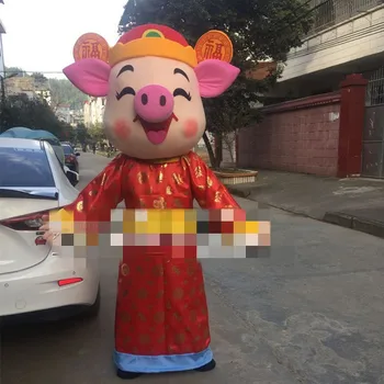 

Pig Mascot Costume Suits Cosplay Party Game Dress Outfits Clothing Promotion Carnival Halloween Xmas Easter Adults Fursuit