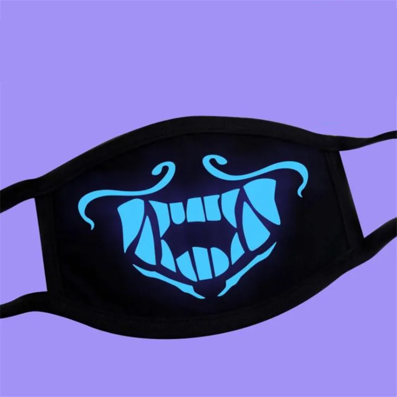 Маска для косплея KDA K/DA Akali Assassin S8 6 цветов голубые светящиеся вечерние на Хэллоуин