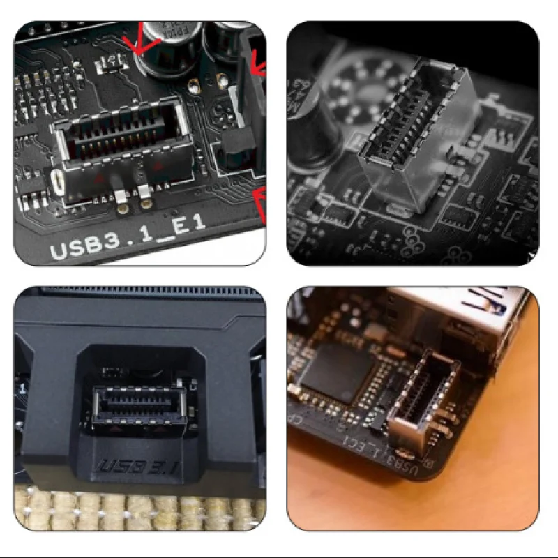 Крепление на панель 10 Гбит/с USB 3,1 Gen 2 ключ A 20 pin штекер для usb type C женский кабель 0,5 м