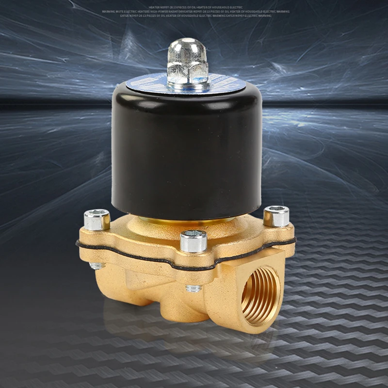 Электромагнитный клапан DN15 1/2 ''AC220V AC110V DC24V DC12V латунный | Отзывы и видеообзор