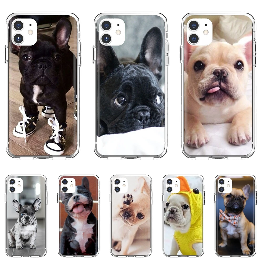 Мягкий чехол из ТПУ Для Xiaomi poco X3 nfc F2 Pro M3 Mi 5X 6X Max Mix 1 2 2S 3 Mi5 Mi6 Mi3 Mi4 French-Bulldog-I-Love-My-Dog-Photo