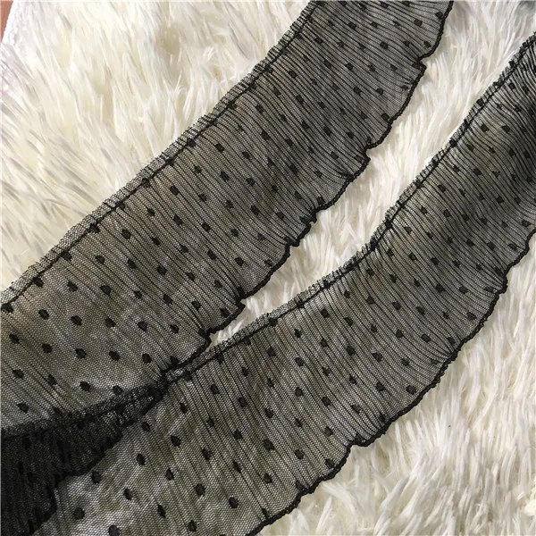 1Yard-Elastic-Pleated-Guipure-Dot-Lace-Ribbon-Black-Lace-Fabric-Tulle-Trim-7cm-Sewing-Decorations-Clothes (1)