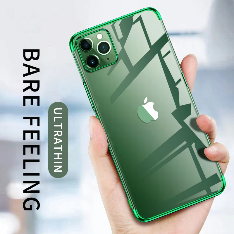 Роскошный полночный зеленый чехол с покрытием для iPhone 11 Pro Max X XS XR мягкие