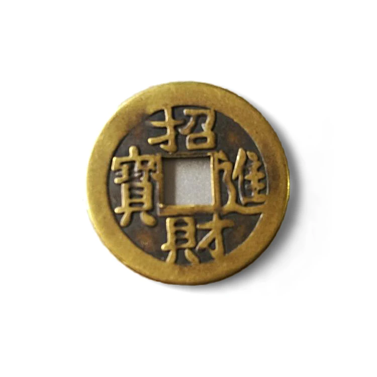 

LAOJUNLU Imitation Antique Copper Coins Positive Lucky Treasures Back Gossip Protection Family, 2.3cm in diameter