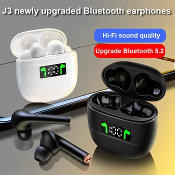 

Wireless headphone J3 TWS in ear earphone with LED Charging box Bluetooth Headset For SmartPhone iPhone Xiaomi Huawei Samsung