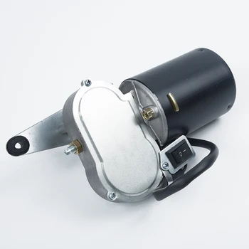 

12V Motor Windshield Wiper Motor Kit Black Soft Rubber Blade UTV Electric