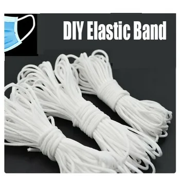 

10meters 3mm Round Elastic Band Cord Ear Hanging Sewing For DIY Earloop Filters Rubber Rope Handmade