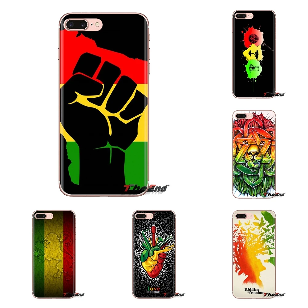 For Xiaomi Mi3 Samsung A10 A30 A40 A50 A60 A70 Galaxy S2 Note 2 Grand Core Prime TPU Cases Covers Reggae Red Gold Green Jamaican |