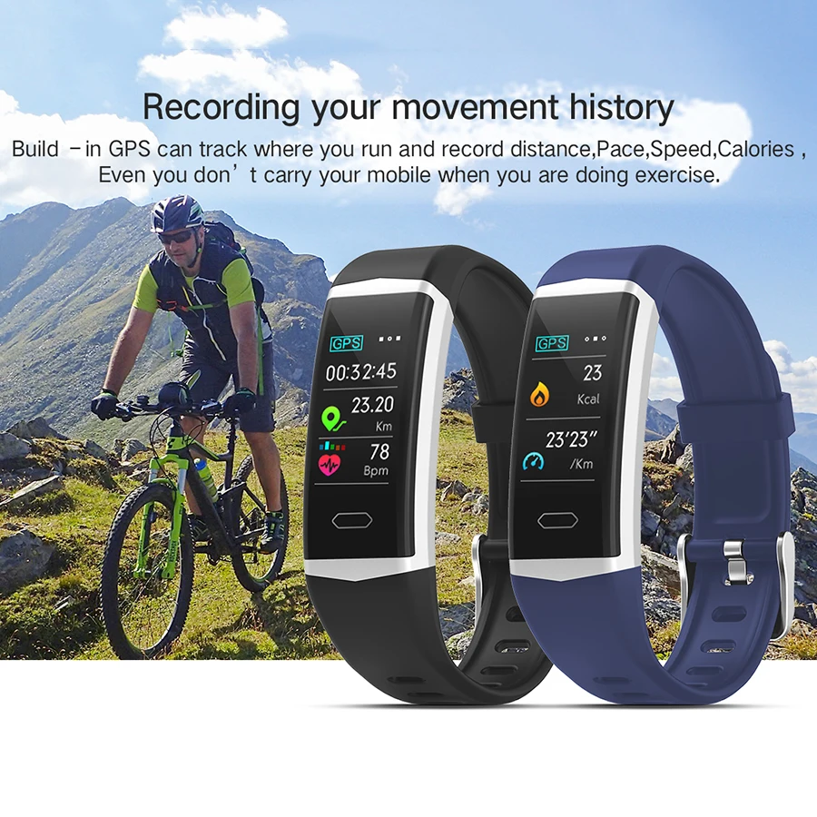 SCOMAS GPS Smart Uhr Männer Frauen Herz Rate Monitor Blutdruck Fitness Tracker Smartwatch ip68 Sport Uhr für ios android