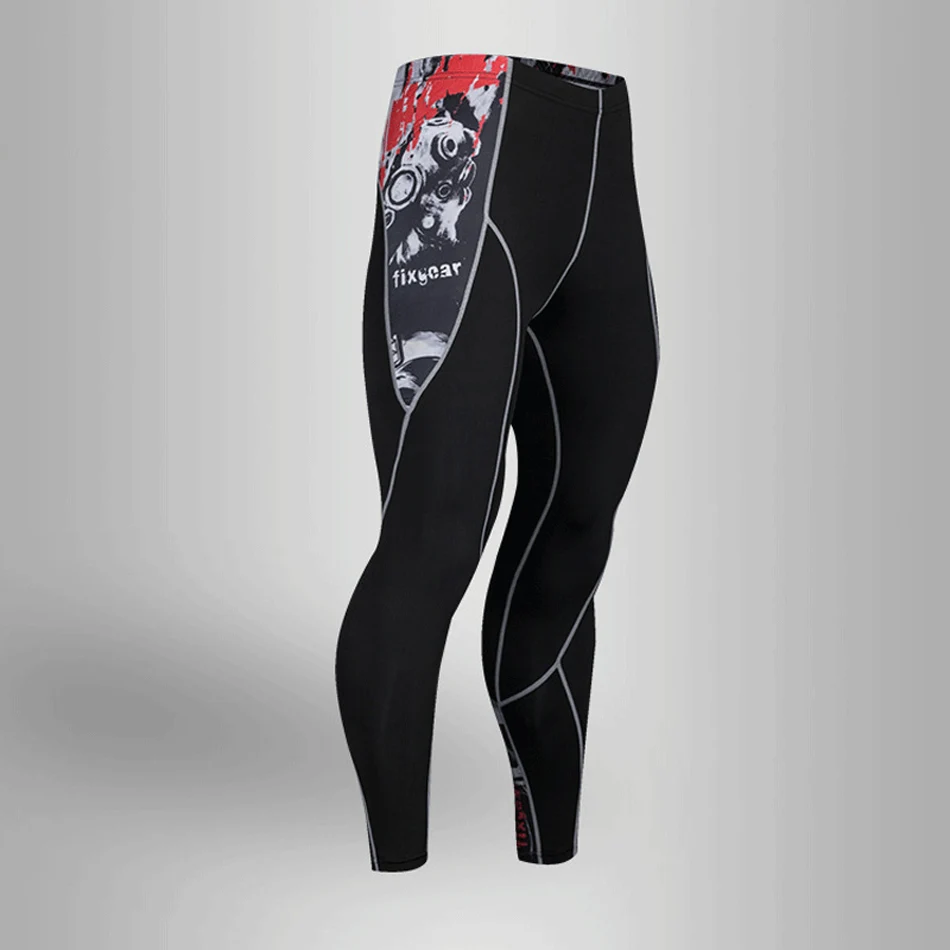 Pants Мужские компрессионные колготки, леггинсы, мужской спортивный костюм, беговые костюмы, Спортивная футболка для тренировок, ММА, Рашгард, Мужская компрессионная одежда 4XL - Color: Pants