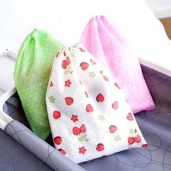 

1311 Non-Woven Dust-free Bag Portable Travel Shoe Bag Drawstring Dress Printing Thick Non-woven Shoe Storage Thickening Printing