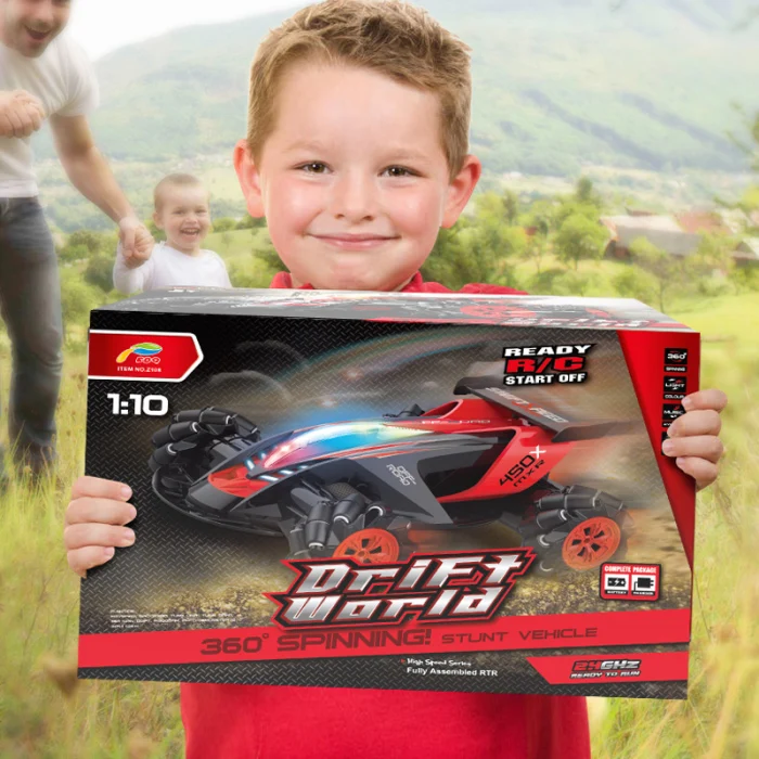 4WD внедорожник RC автомобиль игрушка 1/10 трюк шины дрейф 360 градусов спин гоночный автомобиль подарок BM88