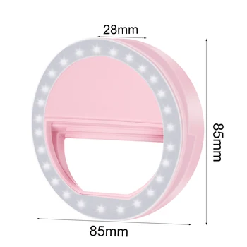 

LED Lamps Selfie Light For Phone Lighting Night Darkness Photography Selfie Ring Lamps For All Smartphone Take Photo USB Charge