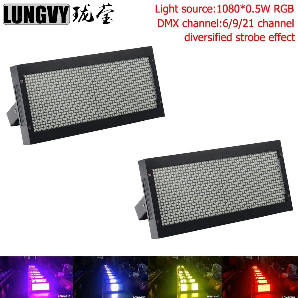 2 шт./лот 600 Вт стробоскоп dmx супер яркий 600 Вт dmx стробоскоп вспышка RGB Led Стробоскоп свет