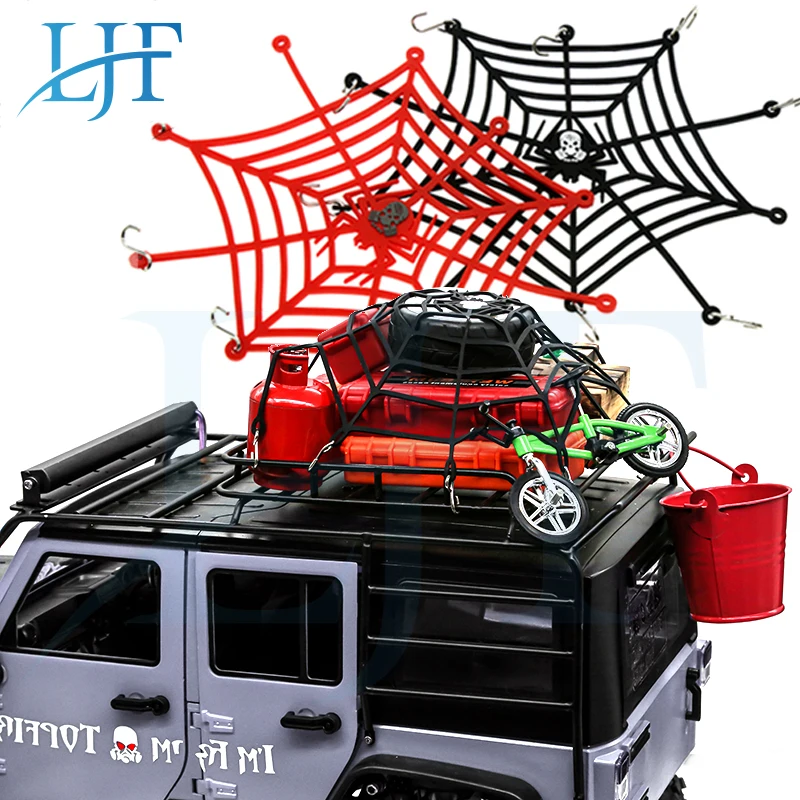 

Резиновая багажная сетка LJF 1 шт., украшение для Traxxas UDR, неограниченный пустынный гоночный Радиоуправляемый гусеничный Slash Axial SCX10 90046 WPL D90 L310