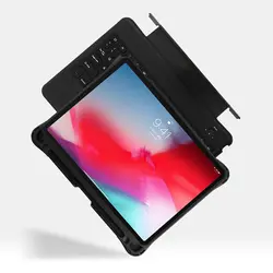 Беспроводной Bluetooth клавиатура для iPad Pro 11 10,5 9,7 смарт-чехол для iPad 2018 2017 9,7 воздуха 1 2 3 с карандашница