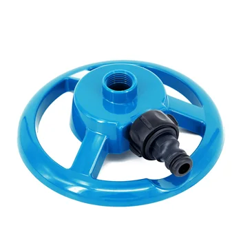 

Blue Green 360° Lawn Circle Rotating Water Sprinkler 3 Nozzle Pipe Hose Irrigation Garden Sprinklers For Home