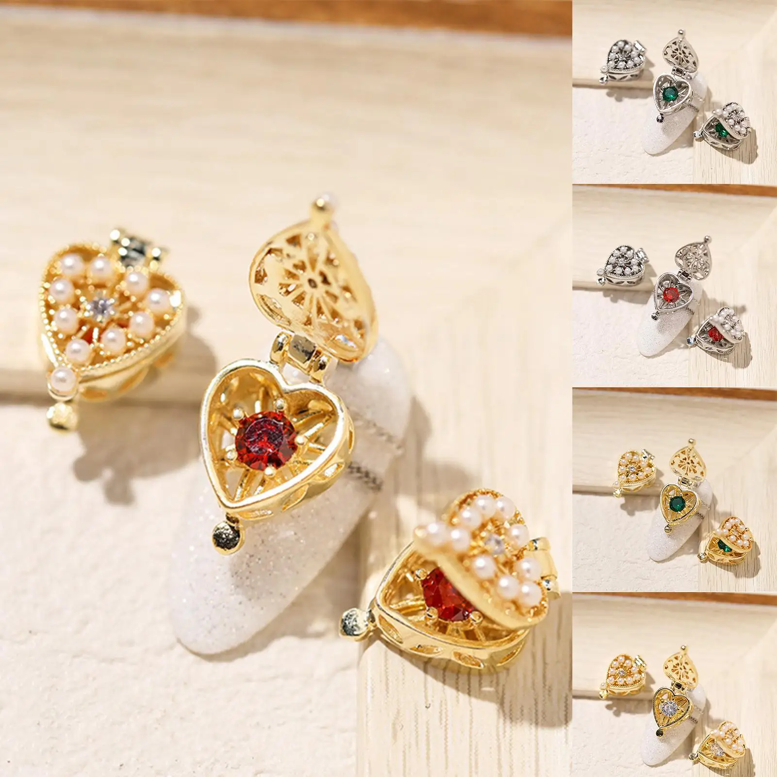 Fashion Heart Shape Pandora Box Design Nail Art Sequins Decal Manicure Decor | Красота и здоровье
