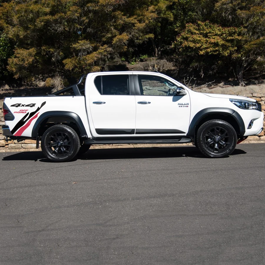 2 шт. mudsling Стайлинг 4x4 внедорожные графические винилы классные наклейки на автомобиль подходит для toyota hilux 2011