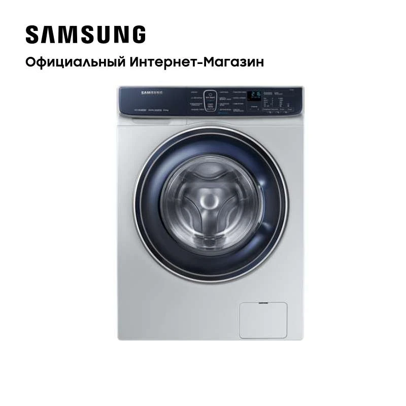 Lavadora Samsung WW5100R (WW80R52LCFSD) plateada | Automática | Carga frontal 8 kg | Profundidad 45 cm | Motor inversor | Tecnología de EcoBubble/remolino | Lavado a vapor | Electrodoméstico|Lavadoras| - AliExpress