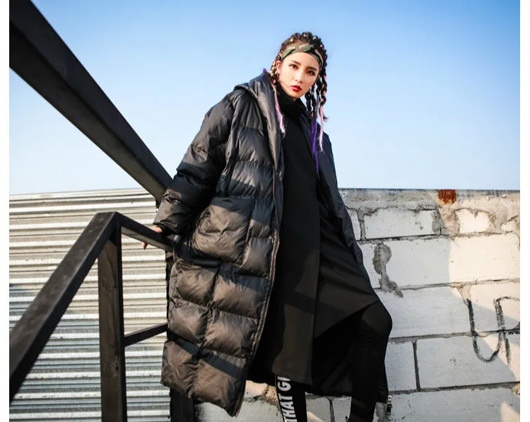 Max LuLu/ теплая Модная Корейская женская зимняя куртка с капюшоном, длинное пальто с подкладкой больших размеров, винтажные утепленные парки, большие размеры