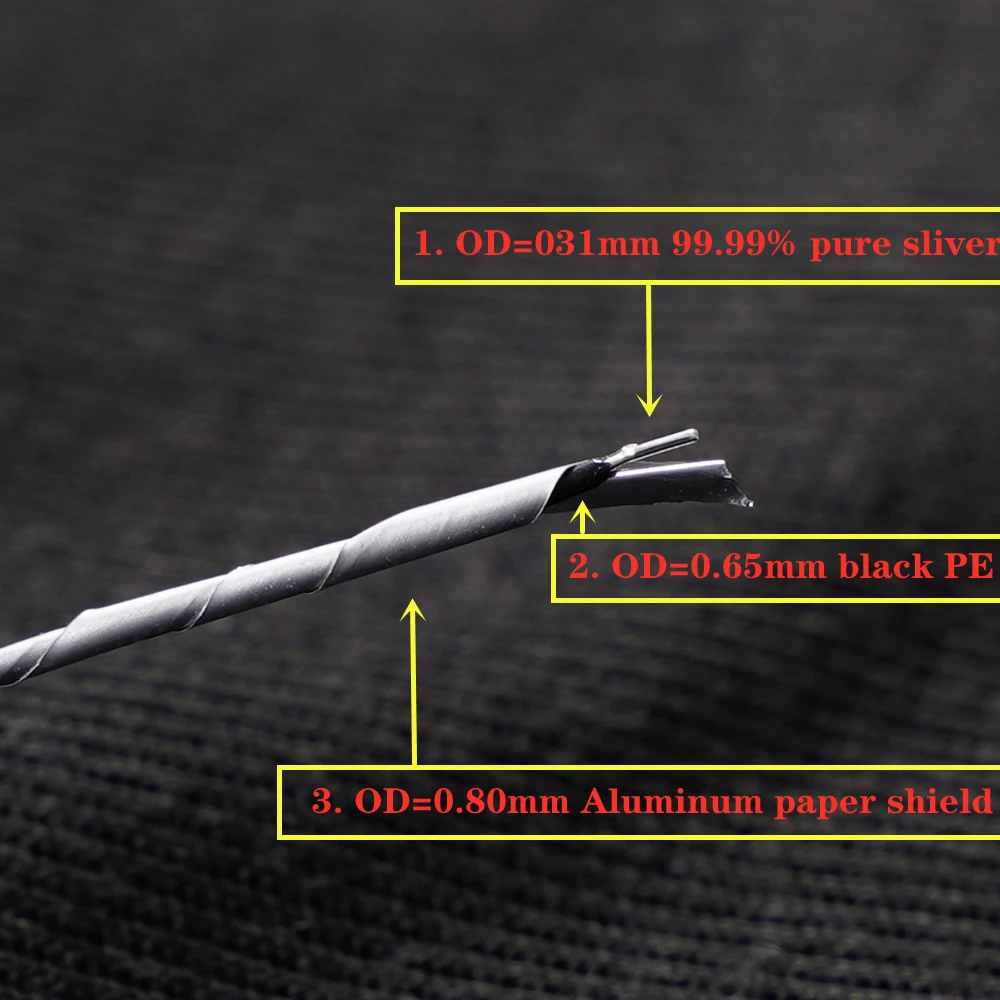 AVplay HD-301 Pure 99.99% 4N Sliver Top Audiophile Hi-end HiFi RCA XLR Bulk Cable OD 0.31mm With Shield 0.40mm Without Shield