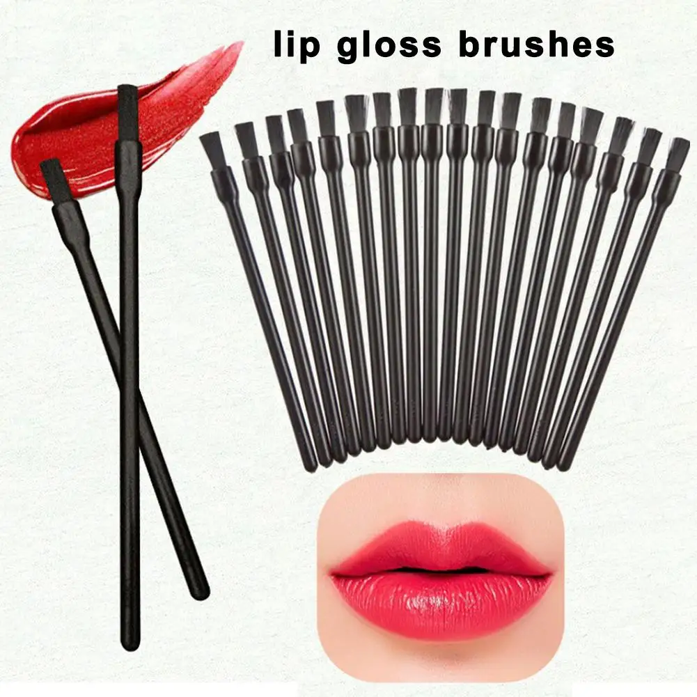100Pcs Disposable Lip Gloss Brushes Lipstick Wands Applicator Brush Lips Makeup Cosmetic Tools For Women Pincel Maquiagem | Красота и