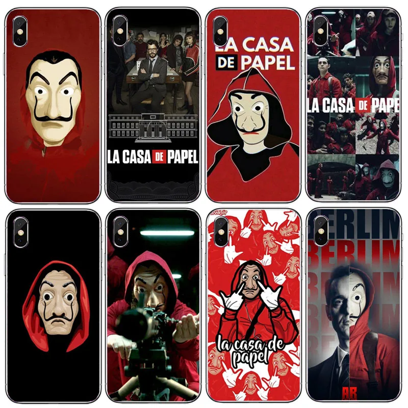Испания ТВ ла Каса де papel чехол для телефона iphone 6S 7 6 8 Plus coque Heist деньги Жесткий
